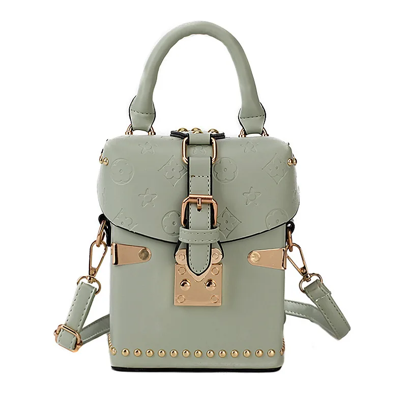 

Female Rivet Crossbody Bags for Women 2020 Leather Luxury Handbag Designer Sling Sac A Main Ladies Hand Shoulder Messenger Bag