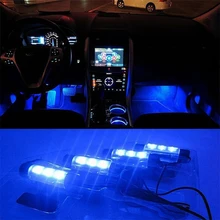 Светодиодный свет атмосферы салона автомобиля освещение в ногах