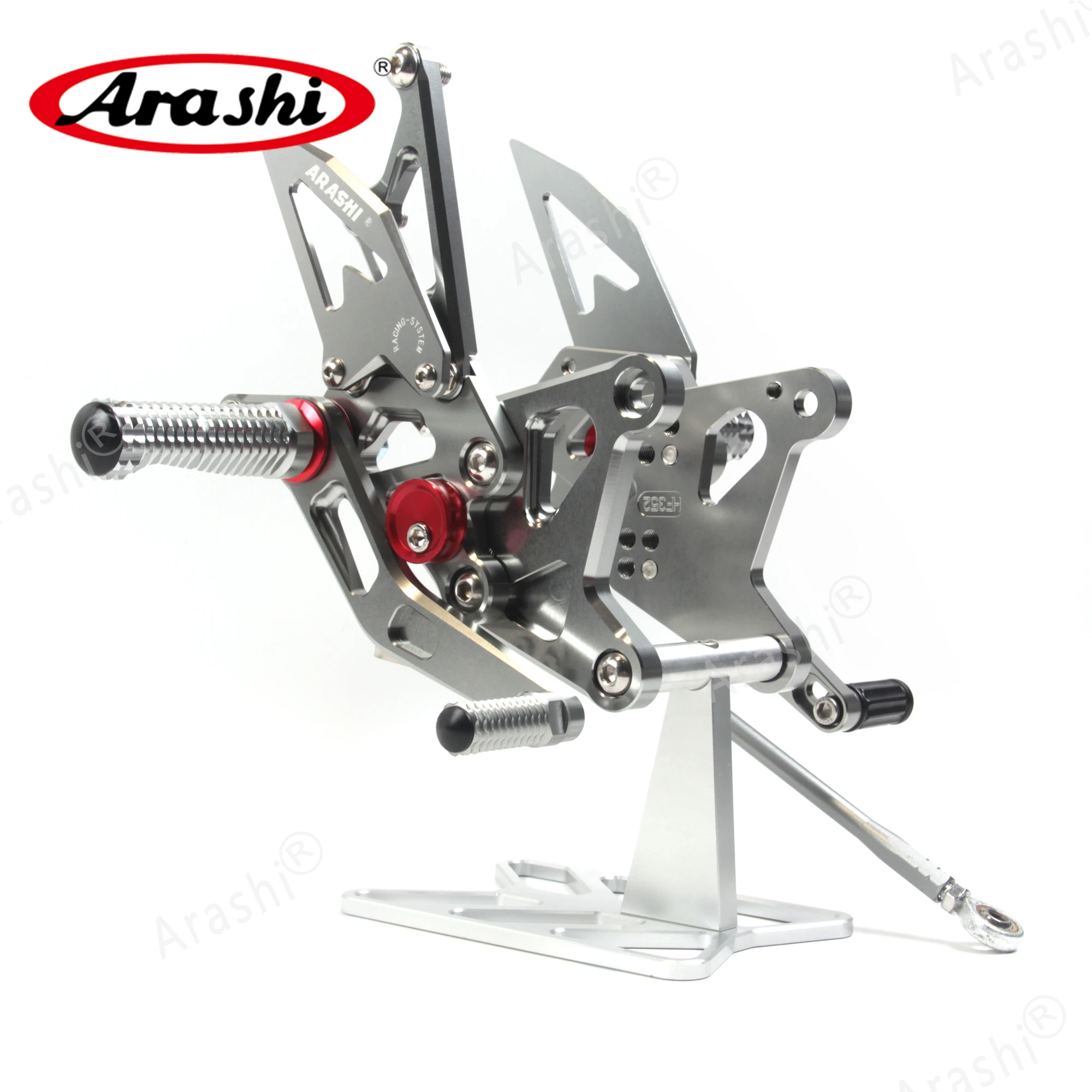 Arashi CNC Регулируемые подножки NINJA ZX6R задние для KAWASAKI ZX 6R Ninja ZX636 2005 2006 Задние 05 06