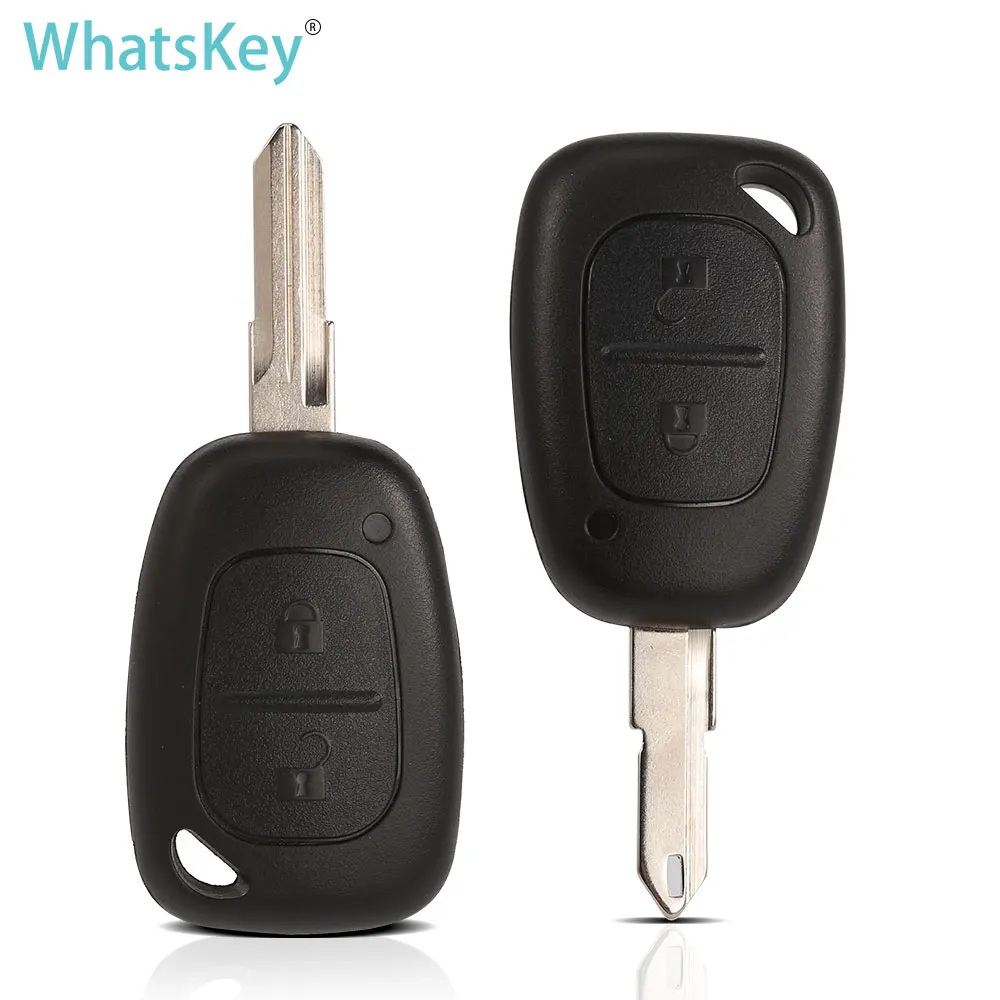 

WhatsKey 2 Button Car Key Shell For Vauxhall Opel Vivaro For Renault Movano Trafic Master Kangoo Nissan Primastar Fob Case Cover