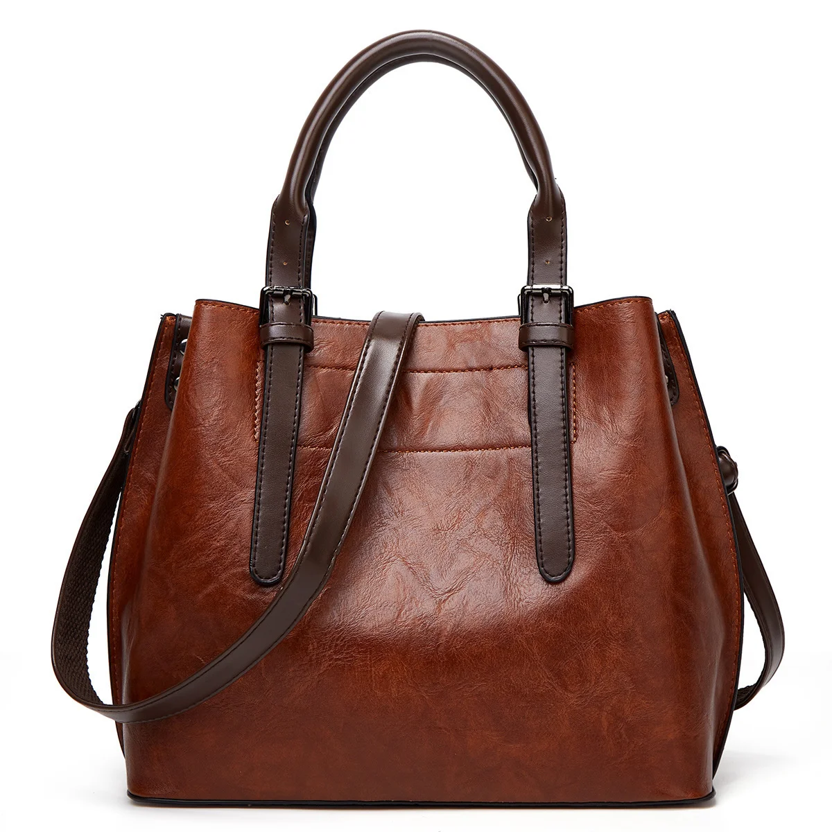 

High Quality Leather Tote Bags for Women 2021 New Luxury Handbags Vintage Ladies Hand Bags Large Shoulder Crossbody Bag Totebag