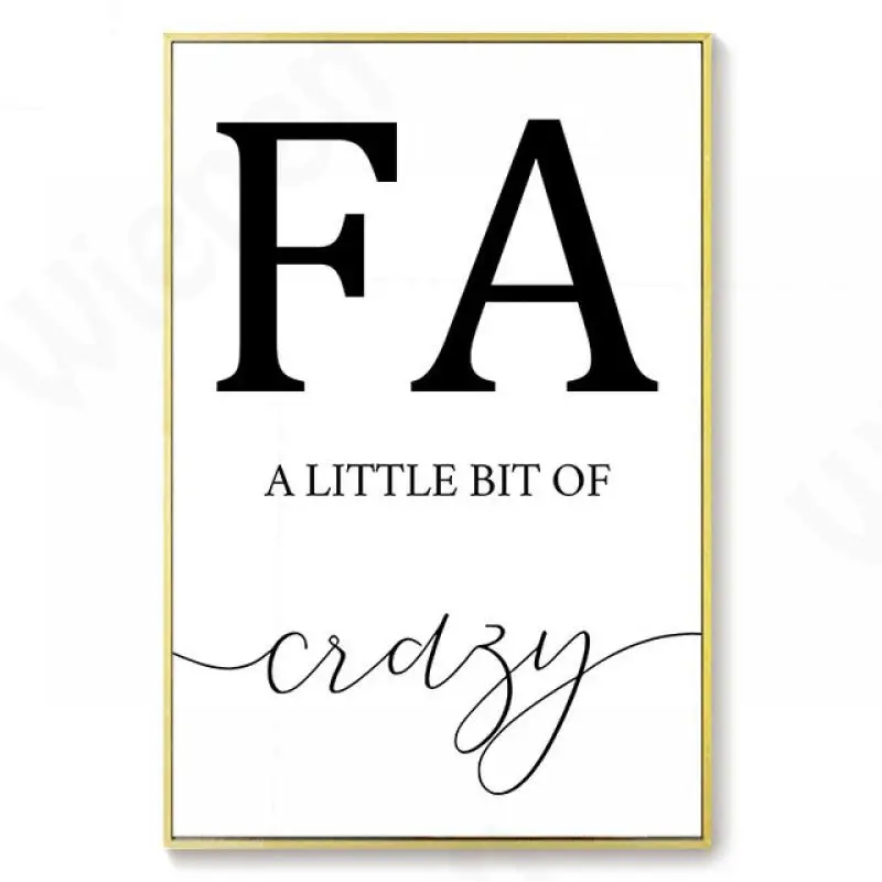 Простые минималистичные плакаты с буквами семейная Картина на холсте настенное