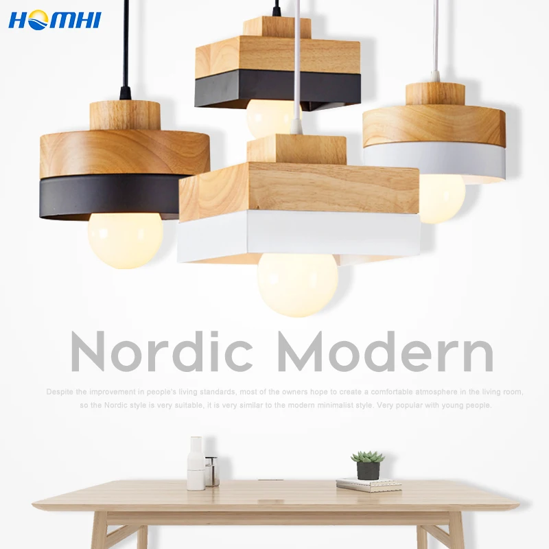 Подвесной светильник в скандинавском стиле Черное и белое Дизайнерское черное