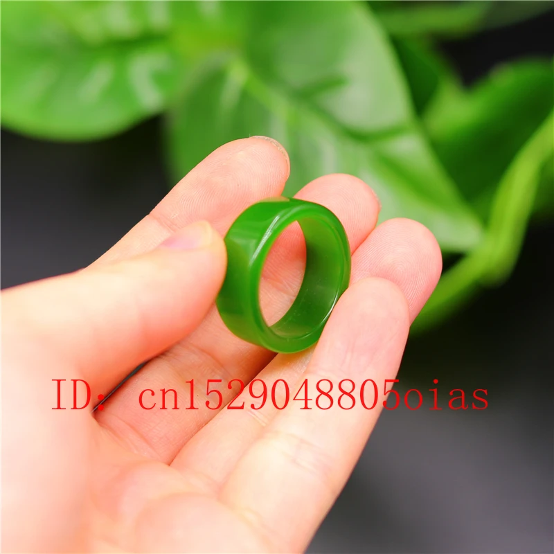 Натуральное зеленое нефритовое кольцо Hetian амулет из китайского нефрита модные