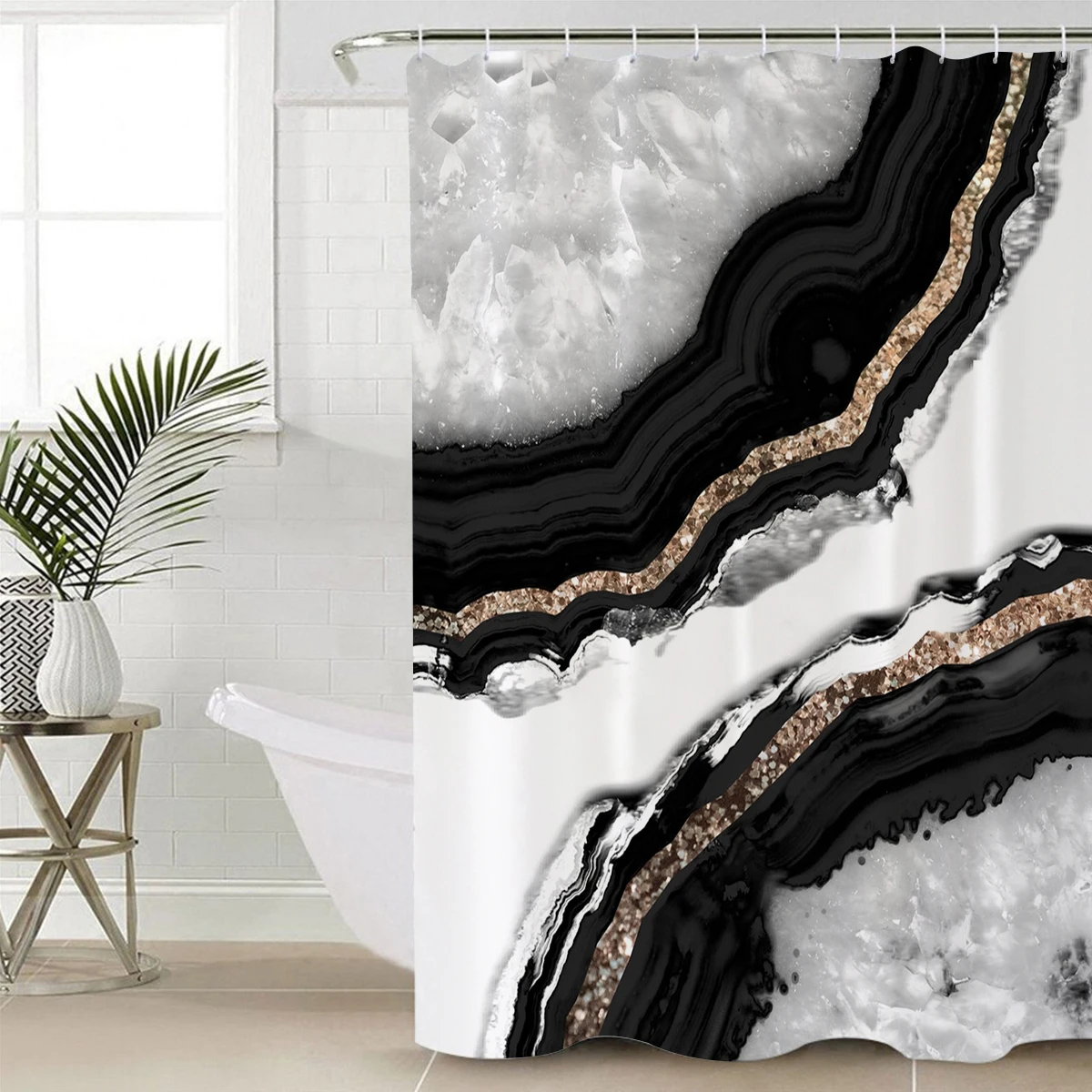 Глиттер из агата очень длинные тканевые занавески для ванны и душа комплекты