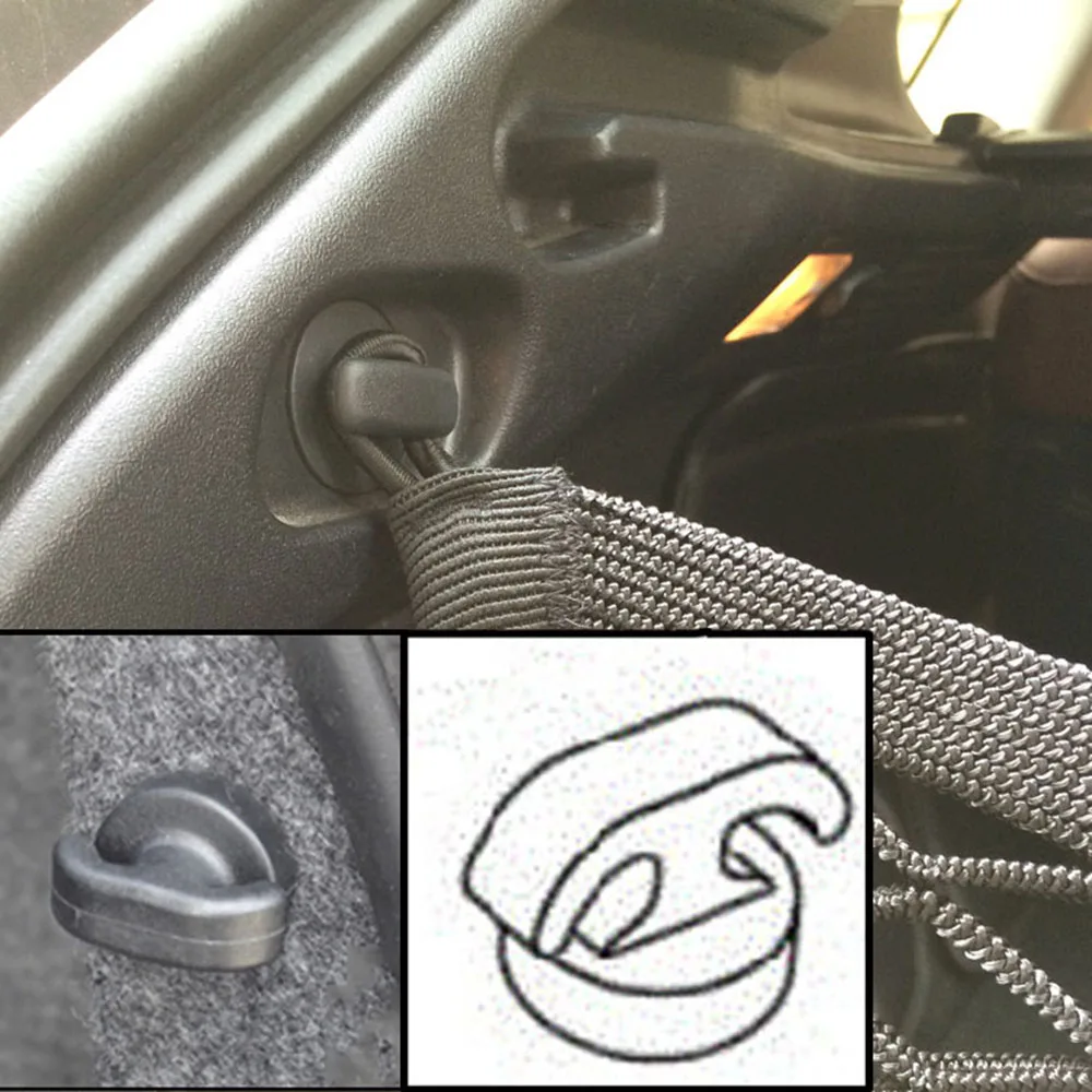 2 шт. задний багажник конверт вертикальный грузовой Чистый галстук вниз крюк