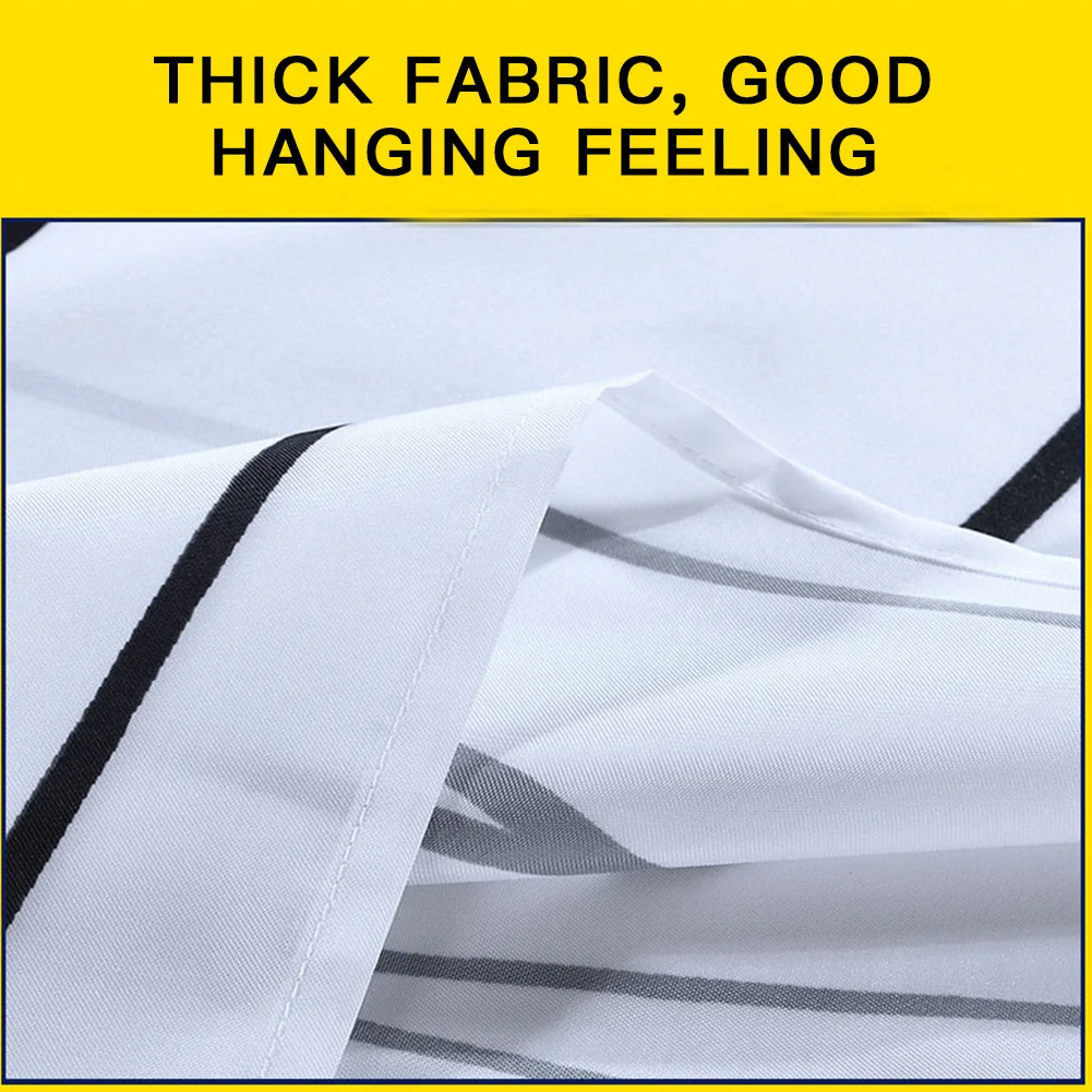 Black Line Simple Polyester Thick Waterproof Mildew Bathroom Hotel Shower Curtain 180x200cm Bath | Дом и сад
