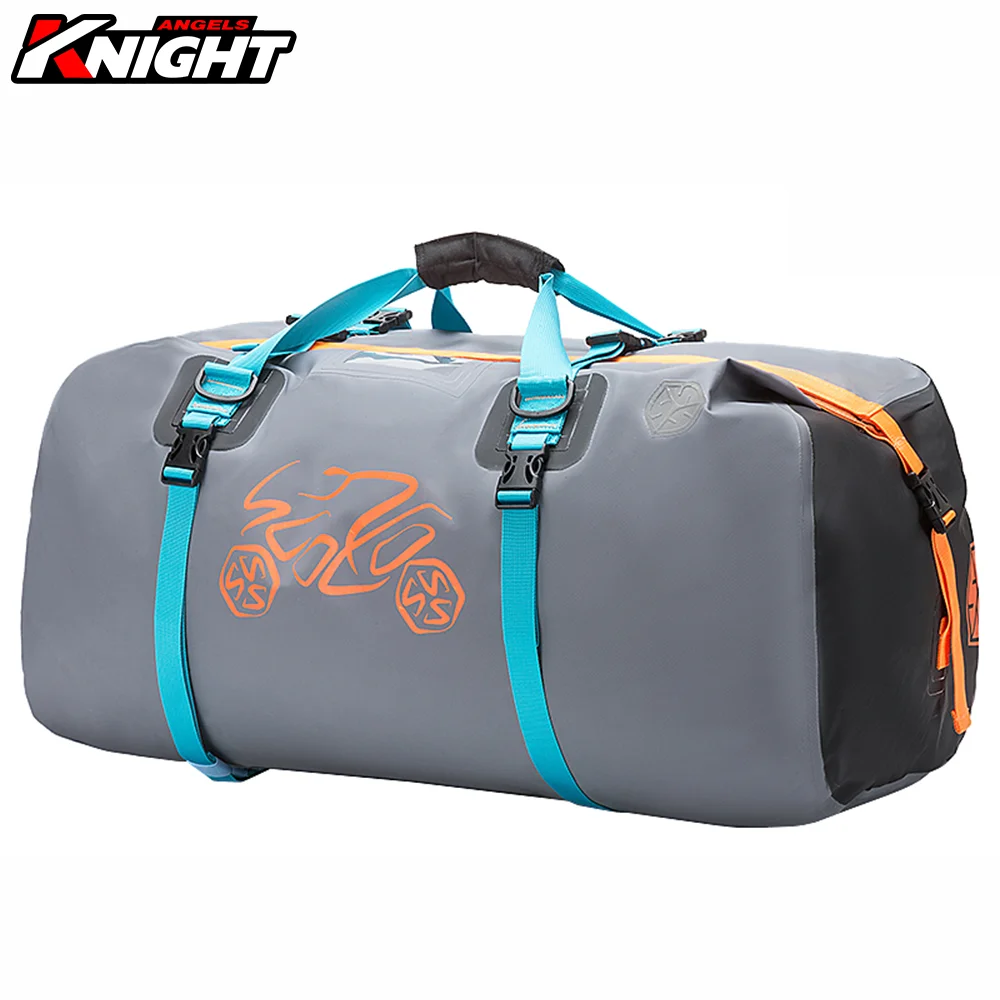 SCOYCO Motorcycle Bag Waterproof High Capacity Motocross Backpack Multi-functional Seat Bag Rainproof Rear Seat Bag 40-60L