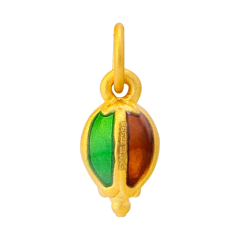 

Новый 24К желтого золота кулон для женщин 999 Золотое ожерелье из цветов кулон