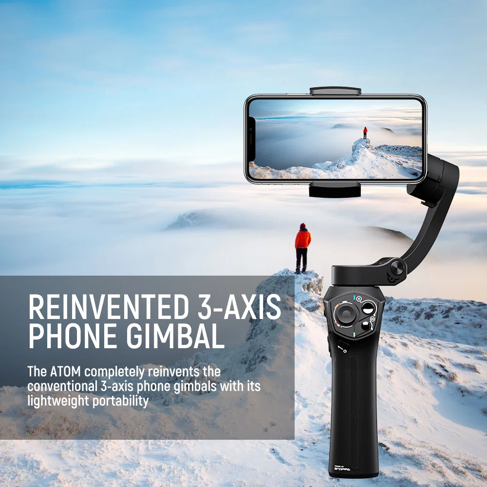 3 осевой ручной шарнирный стабилизатор для камеры слежения за лицом Активный