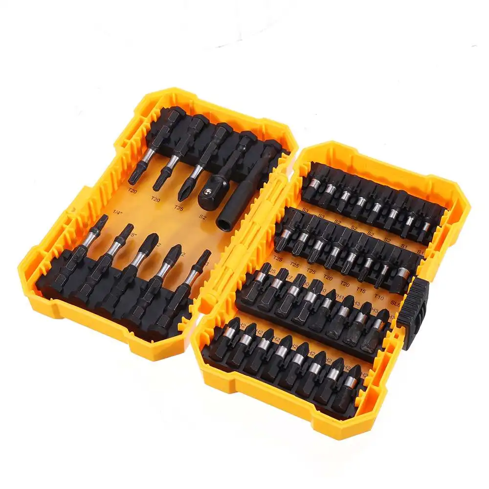 

42PCS Screwdriver Bit Set 40PCS Torx Square Screwdriver Bits Quick Change Extension Rod 3/8 Inch Socket Driver Hand Tools