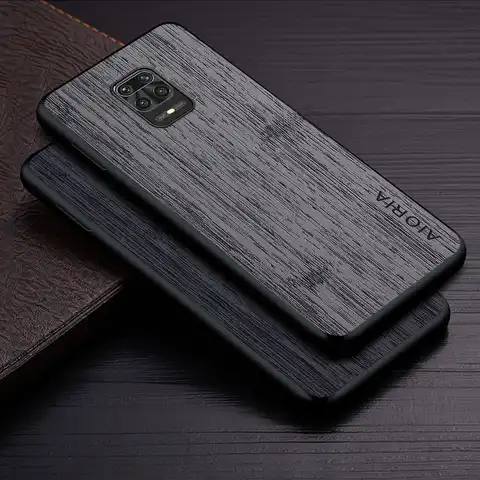 Чехол для Xiaomi Redmi Note 9 Pro 9S 9T, кожаный чехол с бамбуковым деревянным узором, Роскошный чехол для телефона redmi note 9 pro, чехол