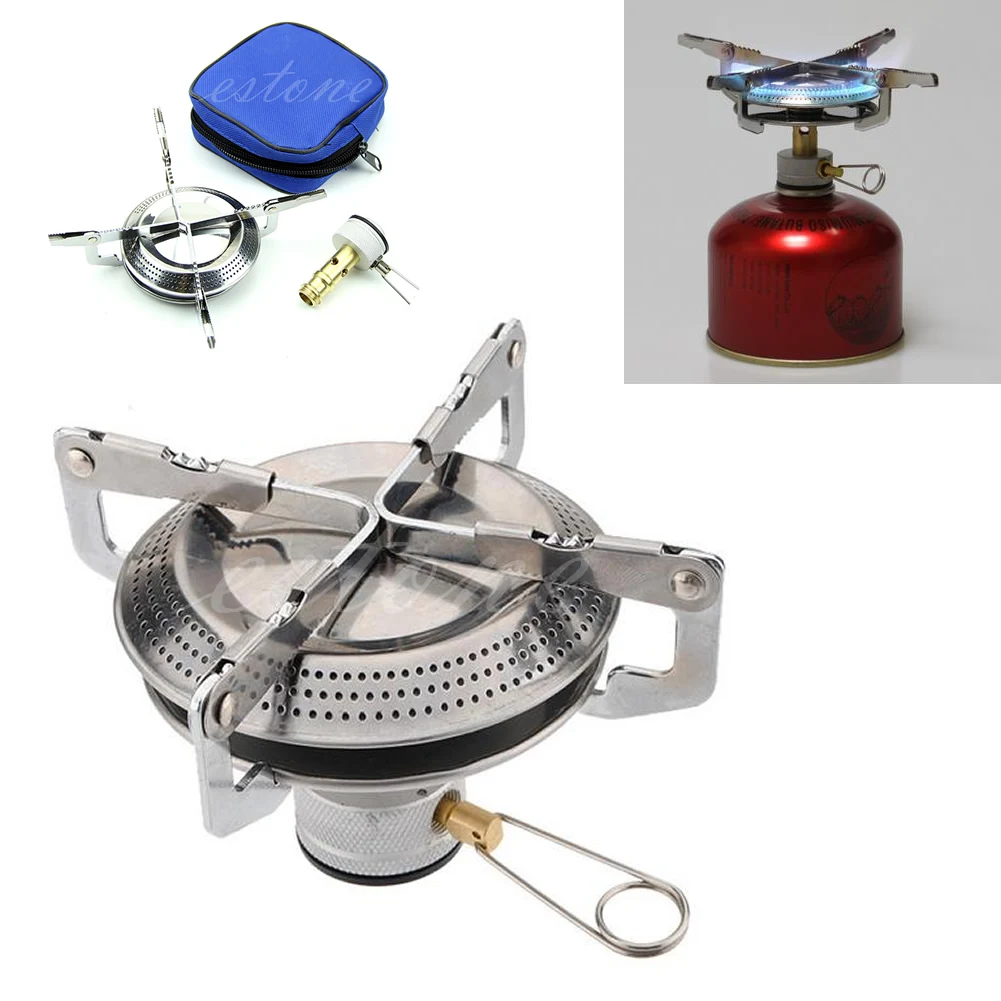 Наружная газовая горелка из нержавеющей стали для пикника кемпинга пешего