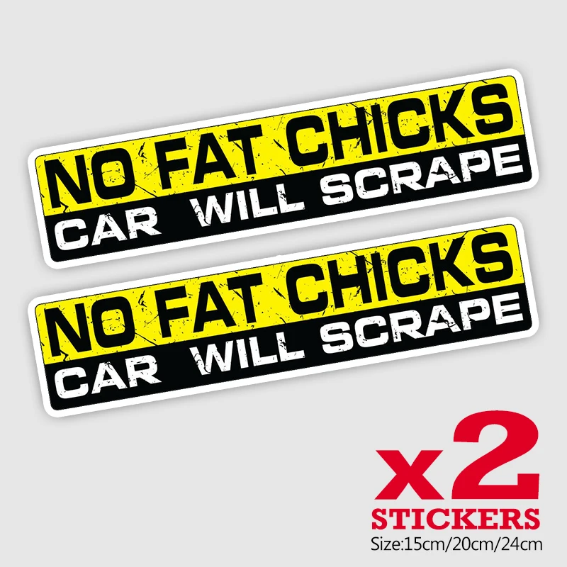 CK21833 #2 шт./упак. ПВХ наклейка без полных цыплят автомобиль будет царапать автомобильные наклейки водонепроницаемые автомобильные декорации на бампер заднее окно