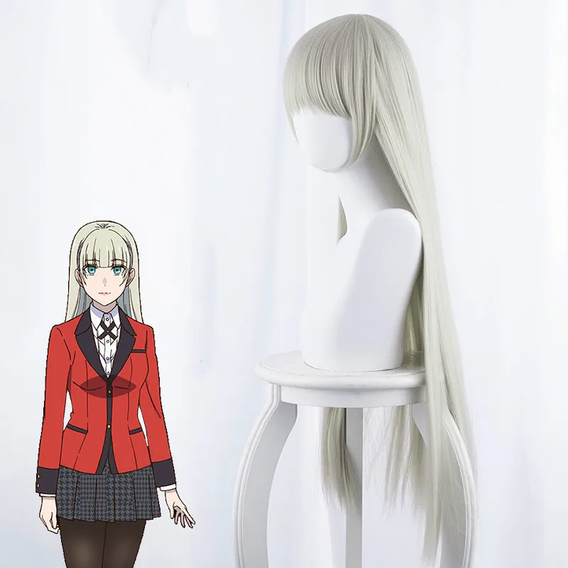 Парик для косплея аниме Kakegurui xx Momobami Ririka термостойкий синтетический длинный
