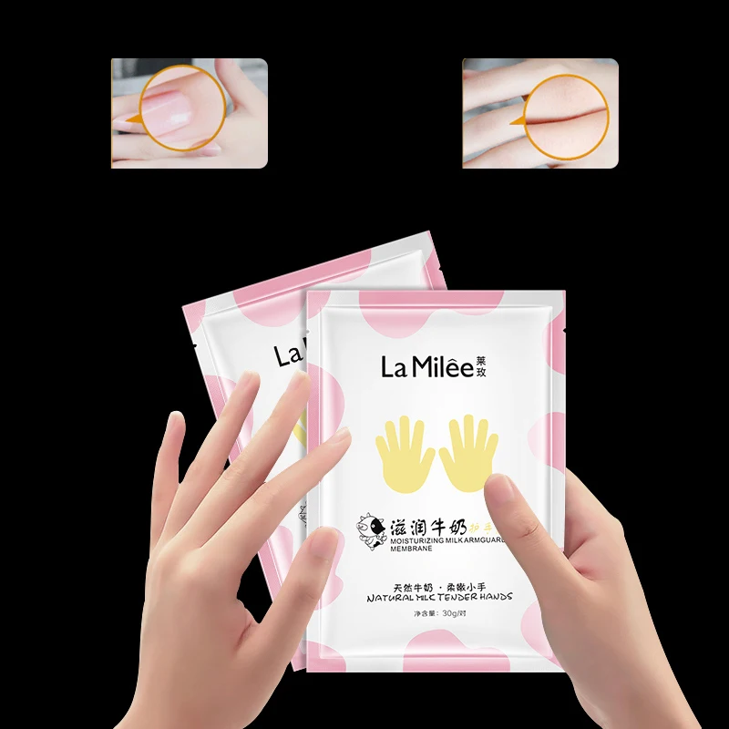 

LAMILEE Milk Moist Hand Skin Care Hand Mask Moisturizing Glove Whitening Exfoliating Calluses Anti Chapping Care Tender