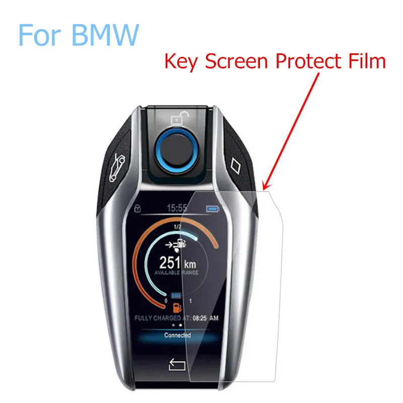 Car Key Screen Protective Film For Bmw X3 2018 2019 2020 G01 X4 X5 X6 X7 G20 G30 G32 G05 G06 G07 G22 Anti-scratch Sticker images - 6