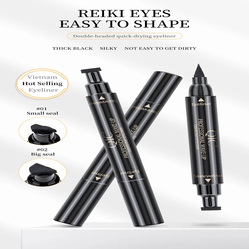 

Waterproof Double-Head Seal Eyeliner Stamp Liquid Eyeliner Waterproof Quick Dry Eye Liner Pencil MakeUp Tools Cosmetic Tool