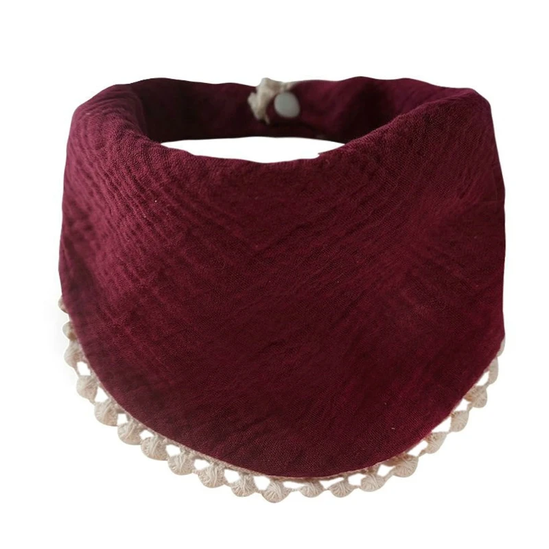 

Baby Infants Feeding Bibs Soft Pure Cotton Bandana Saliva Towel Triangle Scarf