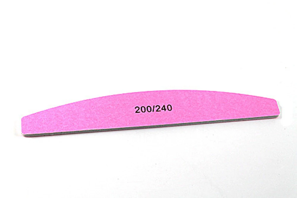 10pcs Nail File Professional Half Moon Sandpaper Sanding Block Grinding Polishing Manicure Care Tool | Красота и здоровье