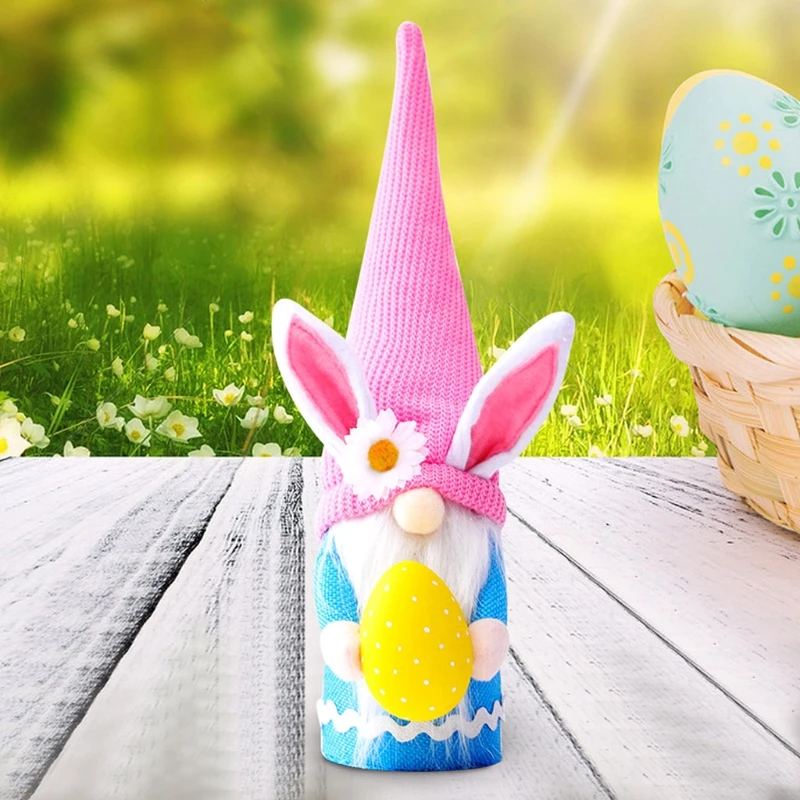 

Easter Eggs Bunny Gnome Handmade SwedishTomte Rabbit Plush Toys Doll Ornaments Spring Gifts Kids Easter Gifts