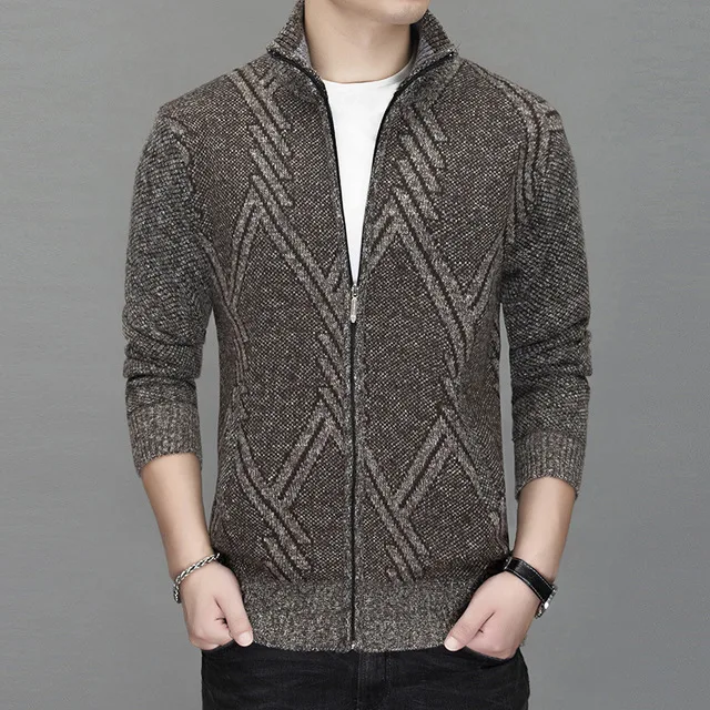 Мужской кардиган теплый свитер мужские кардиганы зимние толстые куртки пальто
