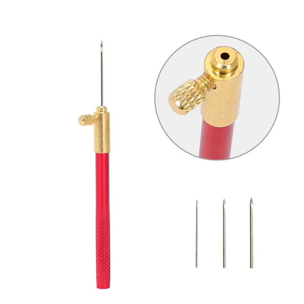 Тамбурные крючки для вышивки вязальный инструмент с 3 иглами Швейные аксессуары