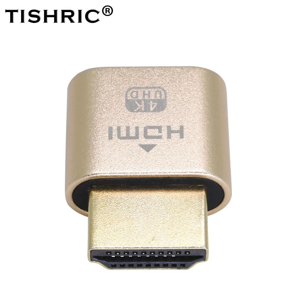 TISHRIC HDMI виртуальный дисплей подключаемый разъем DDC EDID обманка Виртуальная