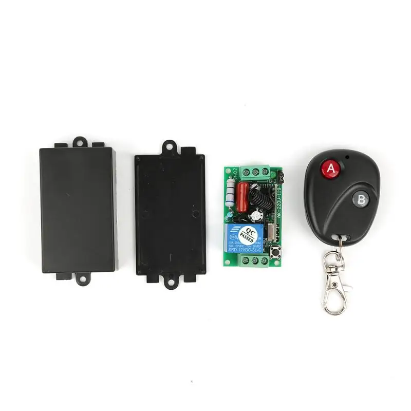 

2021 315MHz/433 MHz AC220V All The Way Light Switch Power Switch LED Light Switch Car Light Switch+AK-BK-2 Button Remote Control