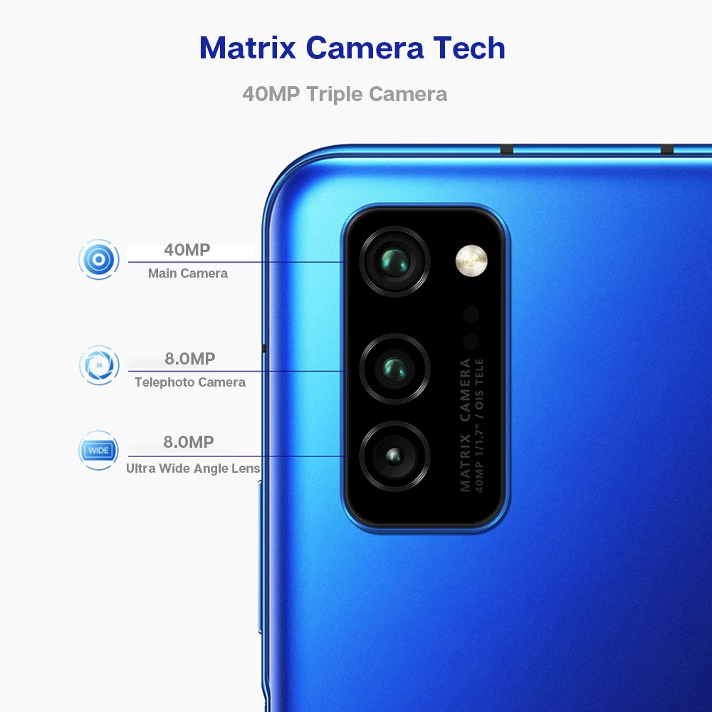 Honor V30 View 30 5G смартфон Kirin 990 Octa Core 40MP AI Triple Camera 16Core GPU 40W SuperCharge сотовые телефоны Google