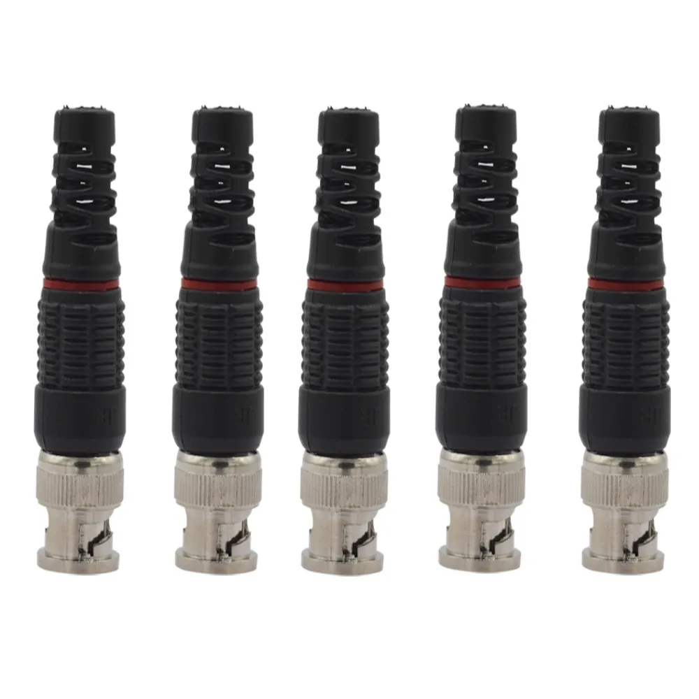 10 шт. контактный штекер BNC адаптер без припоя с прямым углом разъем для камеры