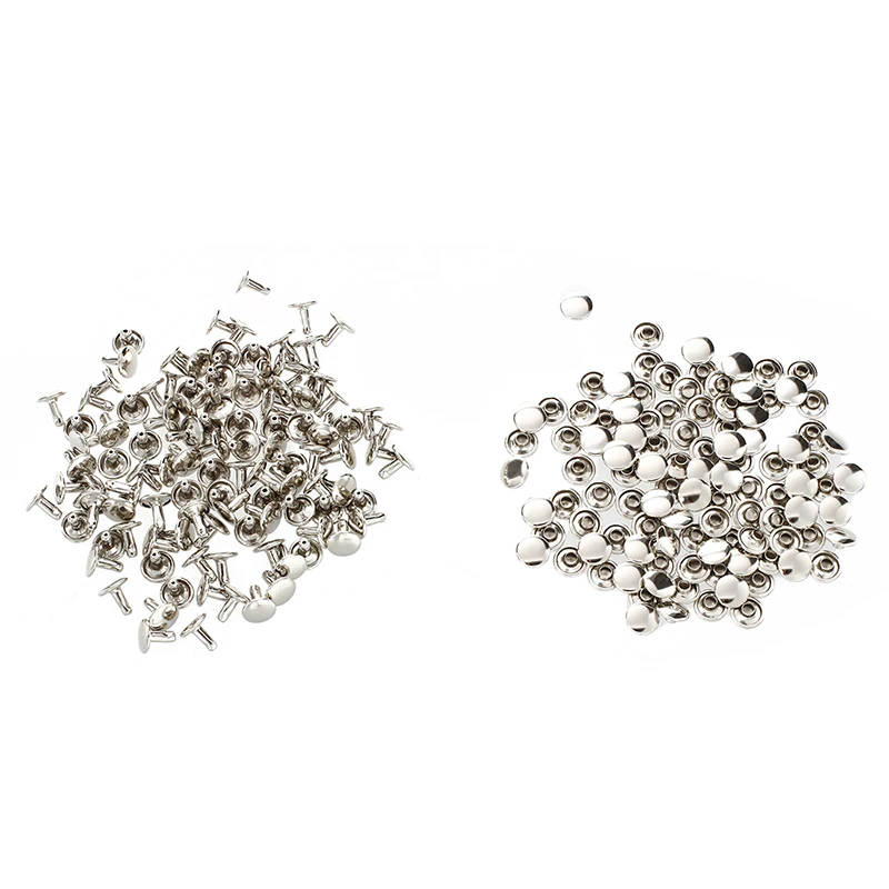 Промо-акция! 100 x заклепки серебристого цвета для шляп обуви 9 мм | Дом и сад