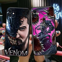 marvel venom phone cases for iphone 13 pro max case 12 11 pro max 8 plus 7plus 6s xr x xs 6 mini se mobile cell