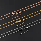 Ожерелье из 18-каратного золота с регулируемой длиной, очень хорошее качество, прочная цепочка длиной 45 см, 100%