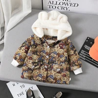 baby boys winter outerwear children fashion thick velvet coats for girls kids warm hoodies toddler jackets tops clothing 1 to 5y