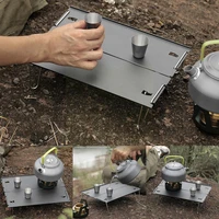 outdoor aluminum plate table camping convenient folding table aluminum camping table alloy tea splicing mini table barbecue a9p1