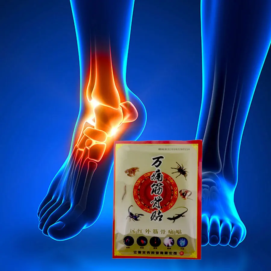 

Пластырь для снятия боли в мышцах ног, 32 шт. = 4 упаковки