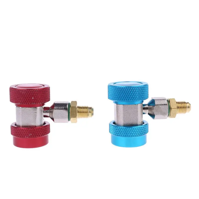 ER-NM 2 шт 1/4 &quotR134A H / L адаптеры для быстрого соединения кондиционера Хладагент