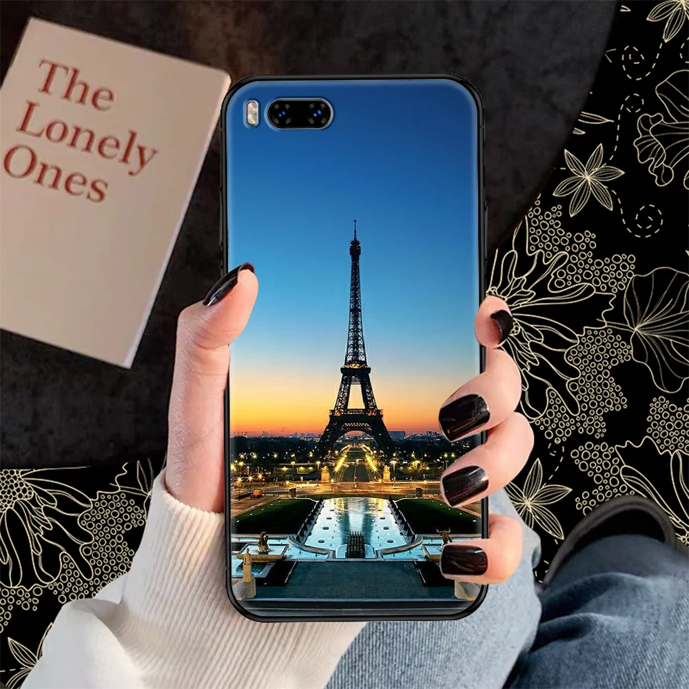 Чехол для телефона Paris Eiffel Iron Tower для Xiaomi Mi Max Note 3 A2 A3 8 9 9T 10 Lite Pro Ultra черный 3D ячейка обложка модное hoesjes on.