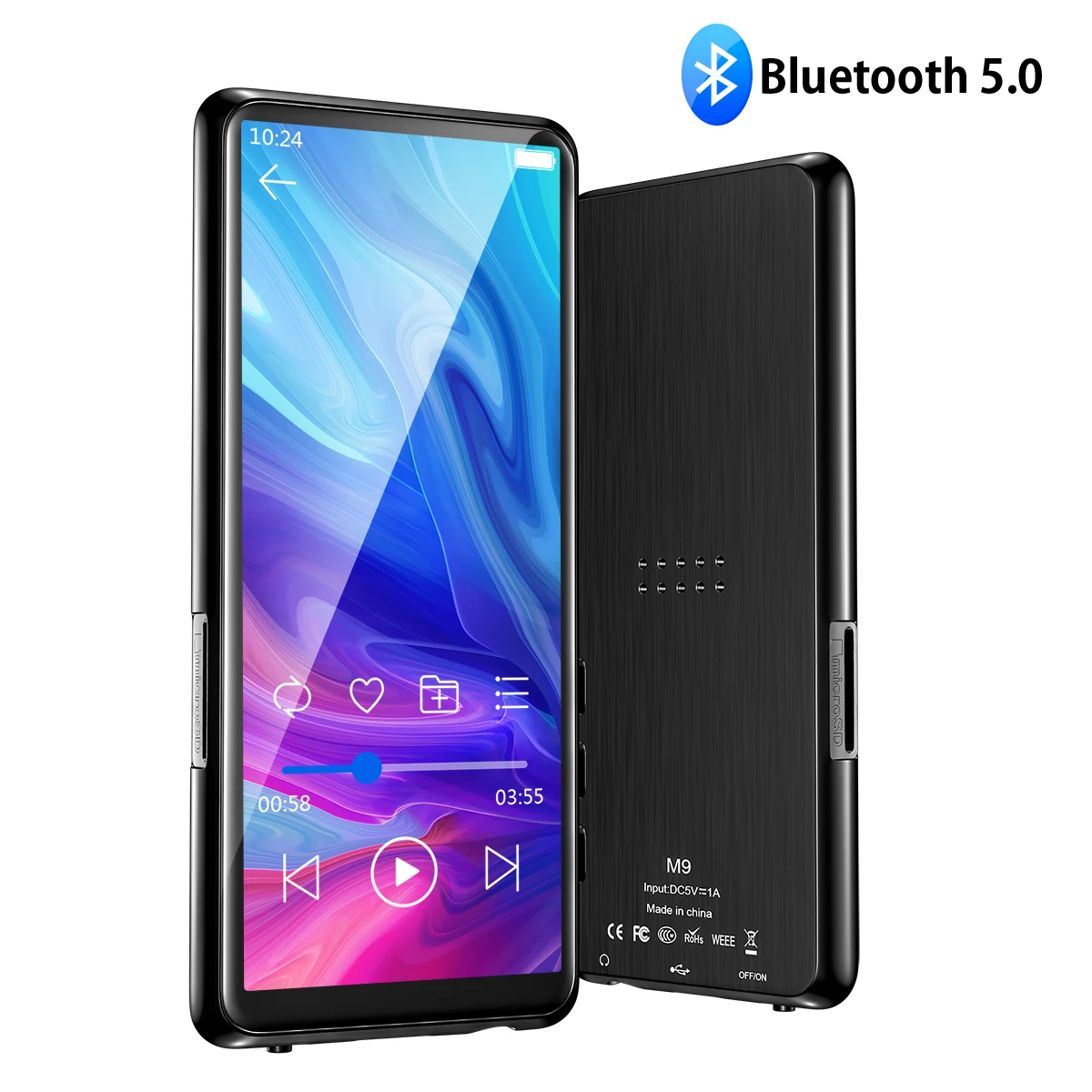 8 Гб Сенсорный экран MP3-плеер с Bluetooth динамик HiFi музыкальный плеер Высокое разрешение без потерь аудио видео игра электронная книга калькулятор