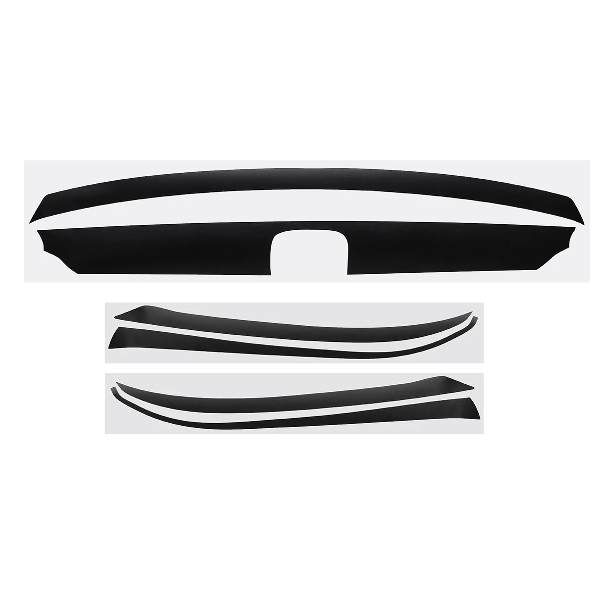 

Matte Black/ Glossy Black Car Sticker Grill Chrome Delete Kit Grille Trim Sticker Decals For Honda For Accord For Sedan 2018