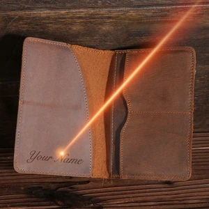 Обложка для паспорта из натуральной воловьей кожи, с гравировкой в винтажном стиле, денежный чехол, 5503