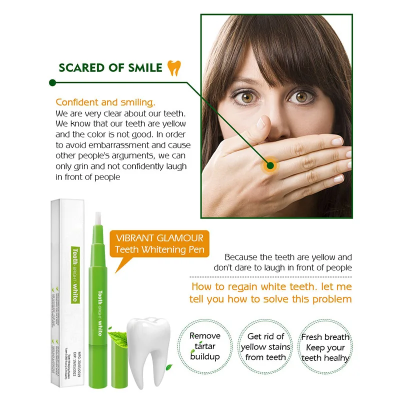 2019 Горячая продажа отбеливание зубов ручка эффективная безболезненная без