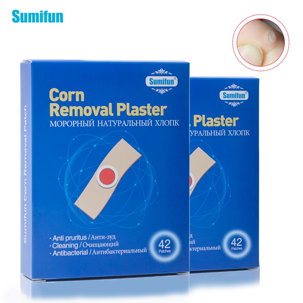 

42Pcs Sumifun Medical Corn Remover Patch Warts Painless Feet Care Thorn Callus Remove Soften Skin Cutin Sticker Plaster K03401