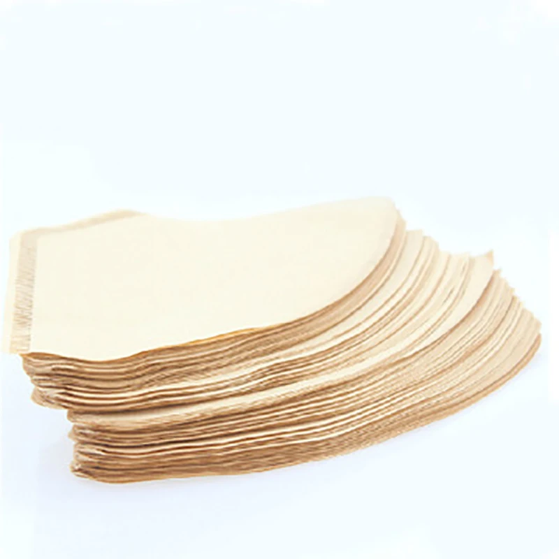 

100Pcs Wooden Hand Drip Paper Coffee Filter Small Espresso Coffee Filters Durable Coffee Maker Accessories
