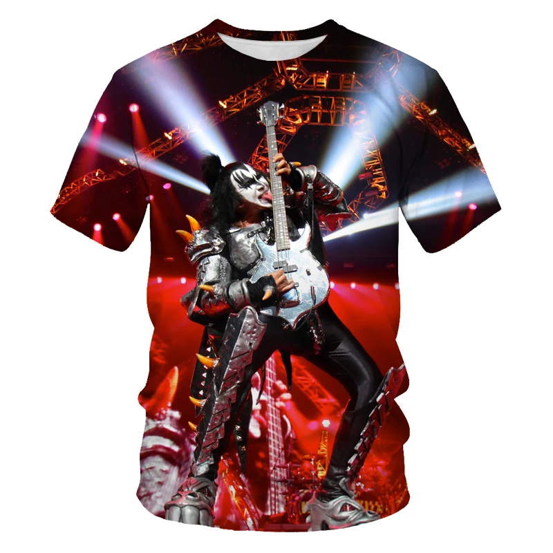 

2021 summer new youth 3DT shirt, beautiful music digital printing handsome guy and beauty cool fashion O-neck T-shirt
