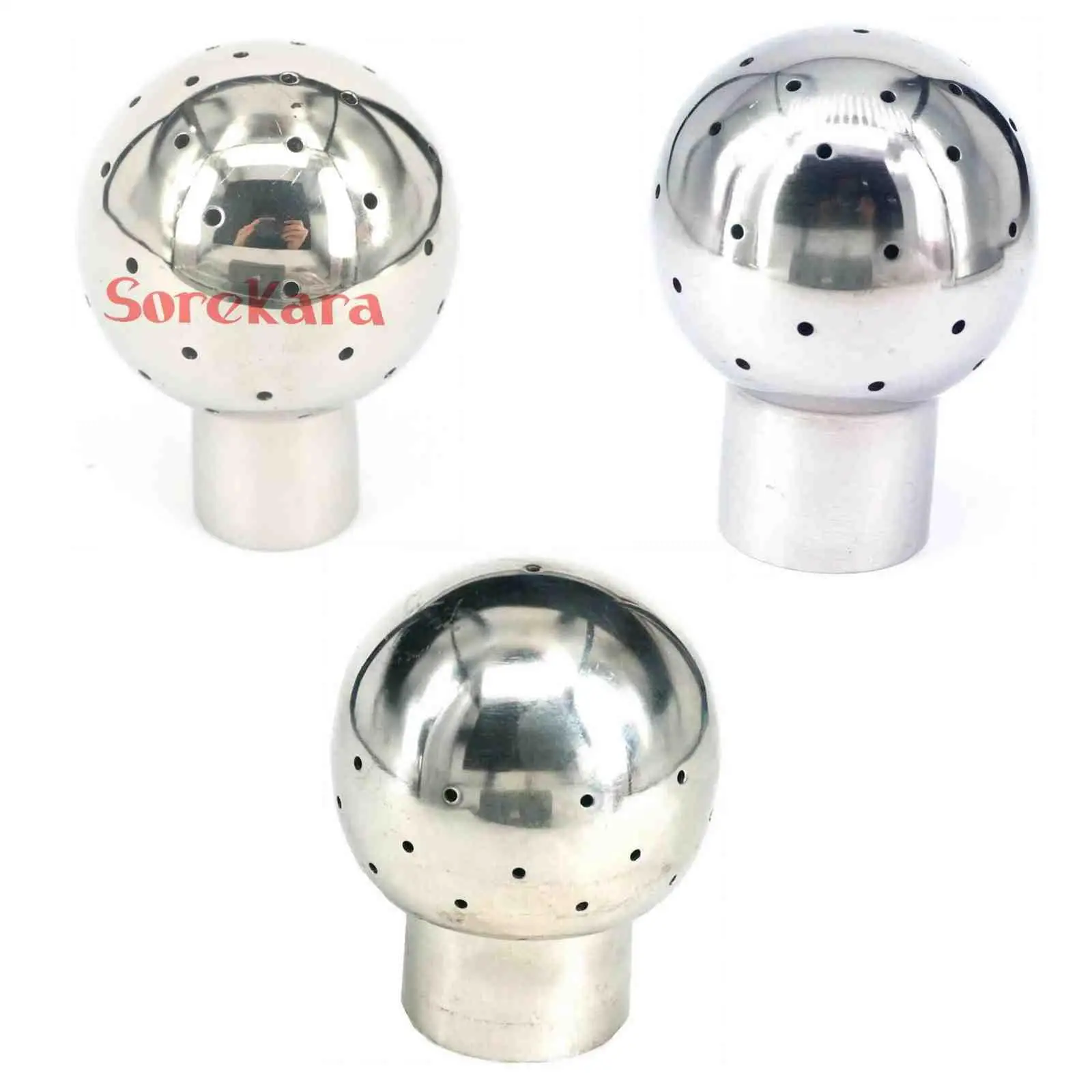 

1/2" 3/4" 1" 1-1/4" 1-1/2" 2" BSP Female 304 Stainless Steel Sanitary Thread Fix Spray Ball Tank Cleaning Home Brew