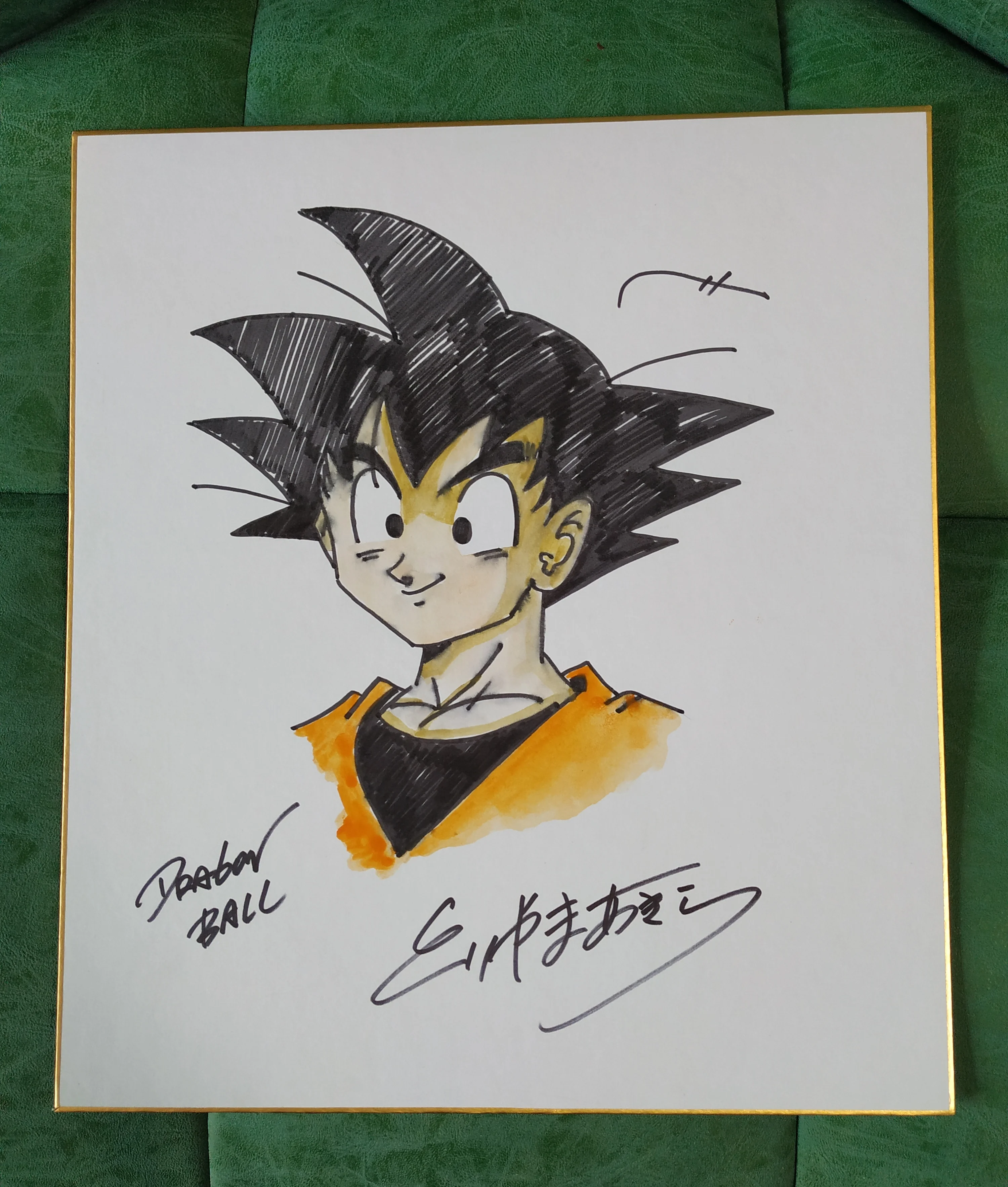 Расписанная вручную доска с автографом Торияма Акира Shikishi редкая 27*24 см