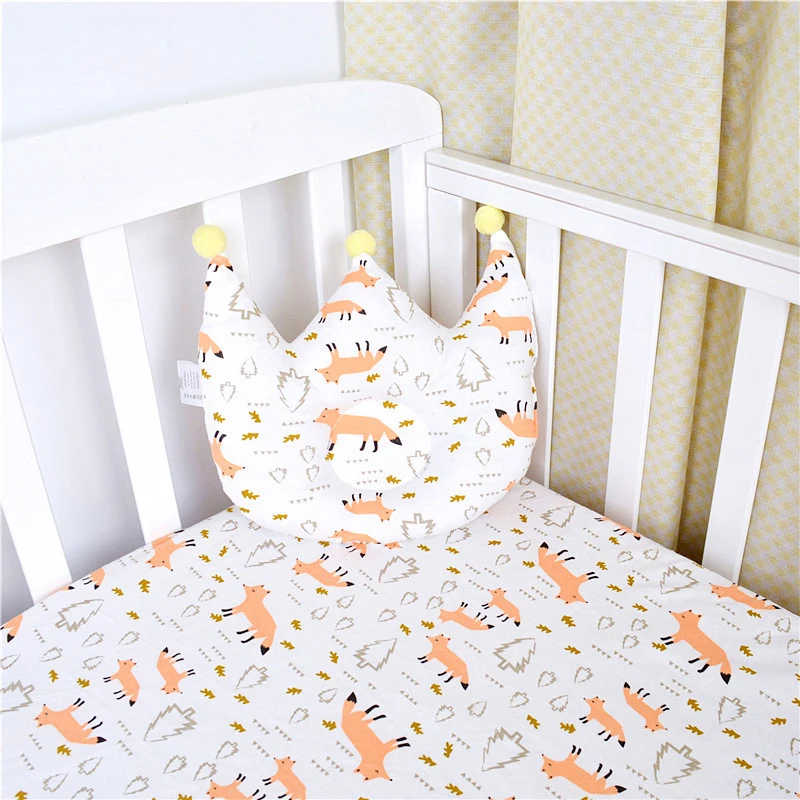 Простыня для детской кроватки новорожденных из чистого хлопка натяжная простыня