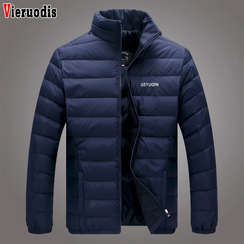 Мужская Легкая однотонная верхняя одежда пальто 4XL Мужское на молнии Мужские